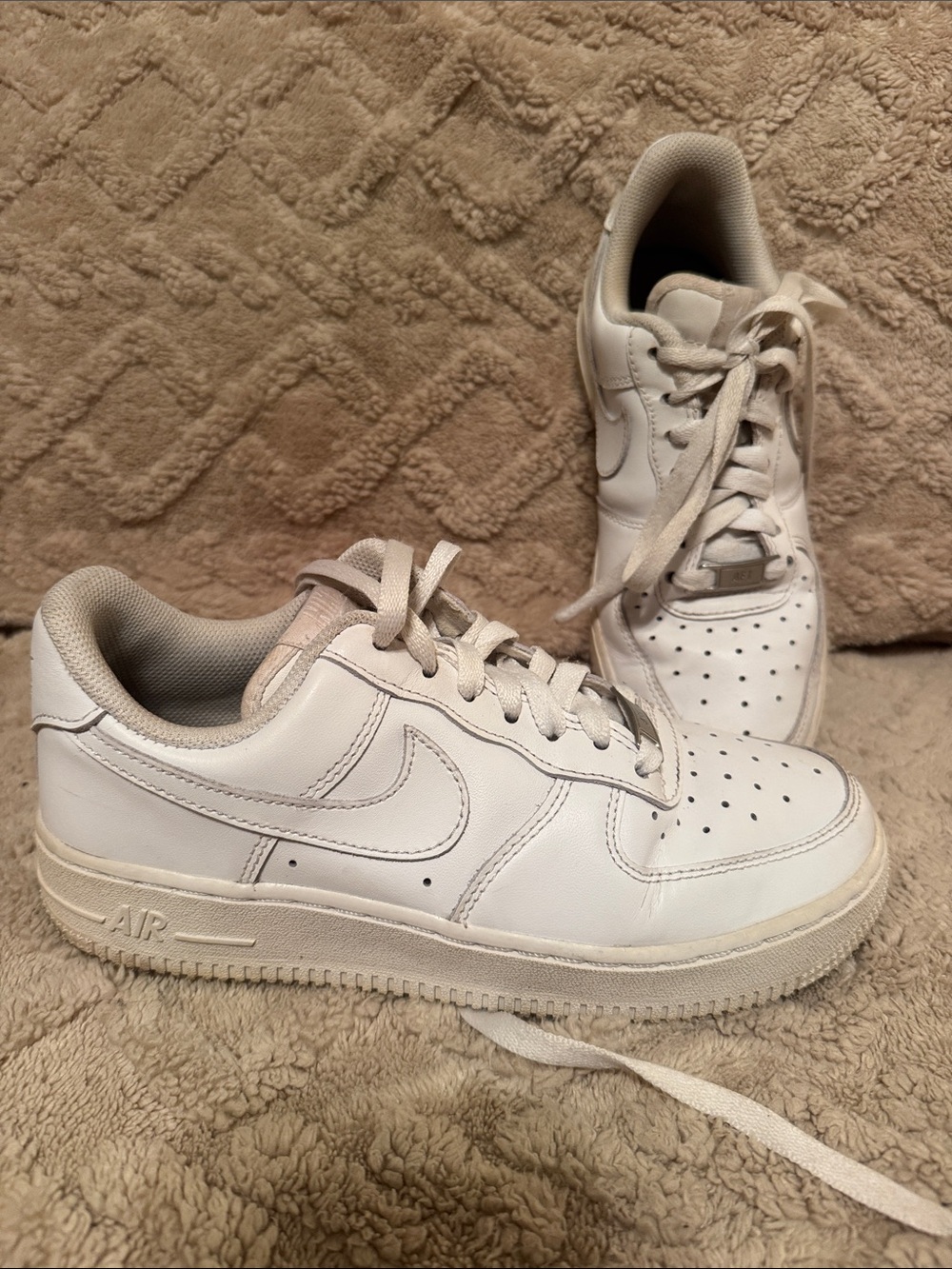 Nike AIR White Low Top Leather Sneakers